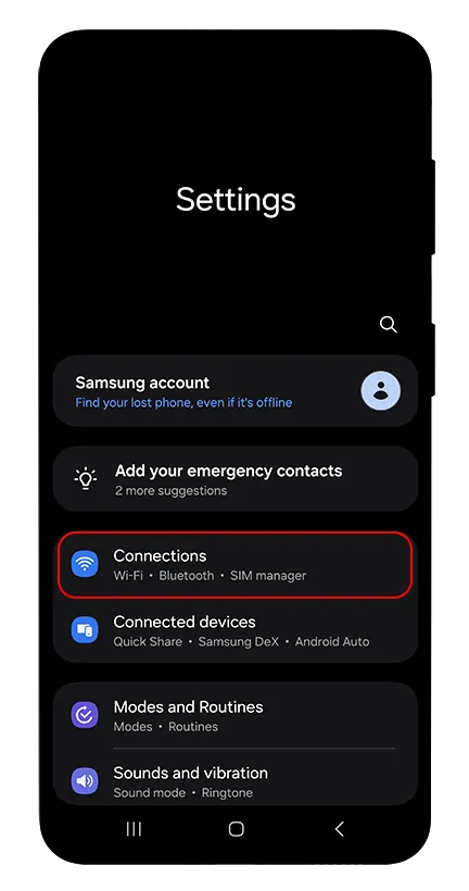 Enter the SM-DP+ address and the activation code (1/4)