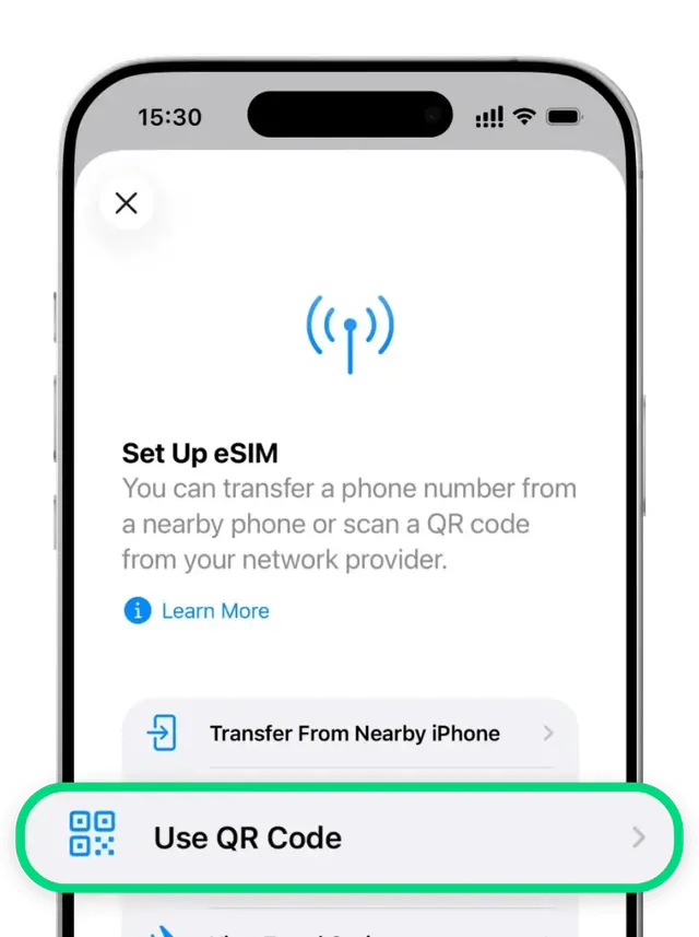 Enter the SM-DP+ address and the activation code (2/4)